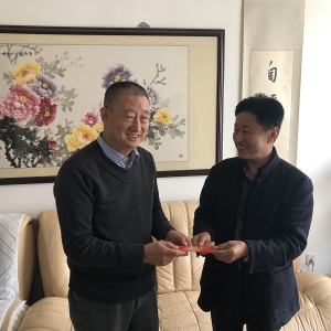 宁夏文史馆领导为王少英先生祝寿
